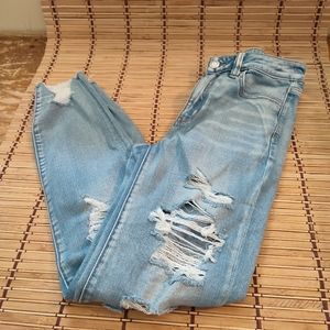 American eagle super stretch x jeggings size 6, distressed